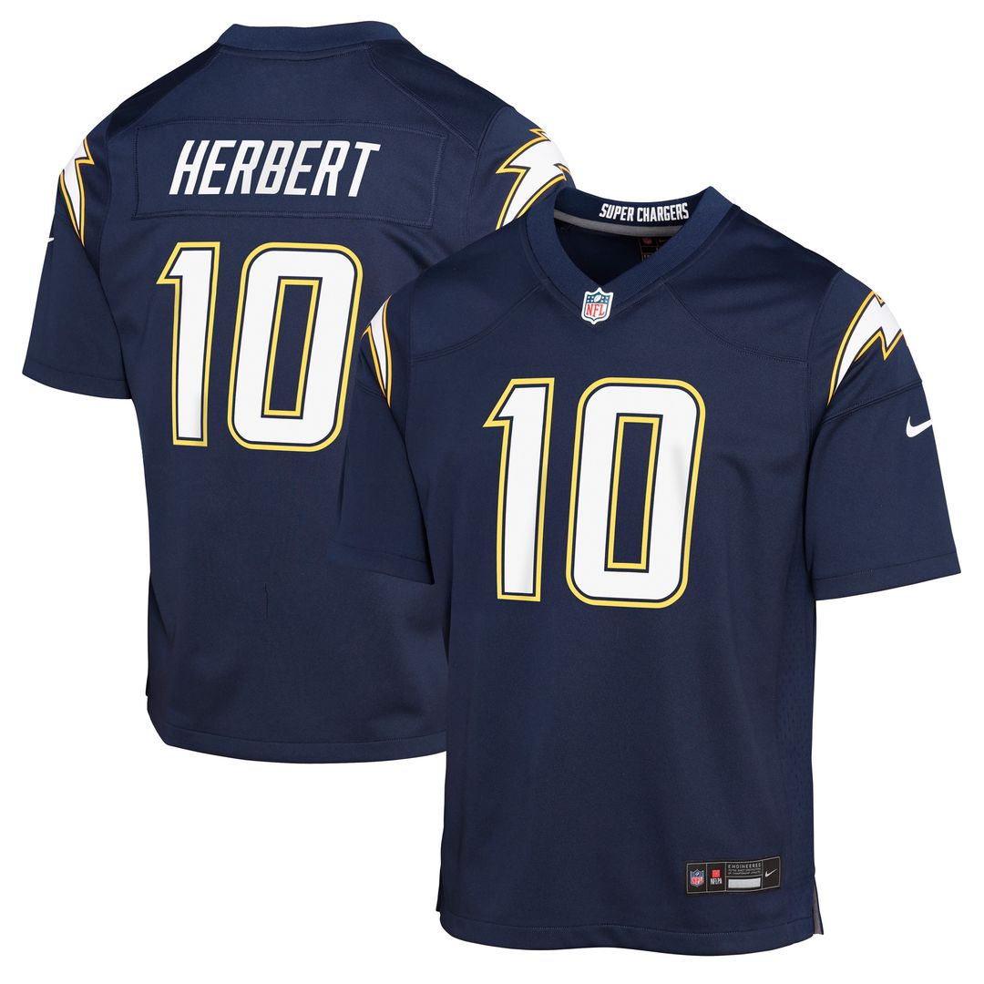 Justin Herbert Los Angeles Chargers Nike Youth Alternate Super Chargers Game Player Jersey - Navy Official NFL Team Apparel Football Fan Gear