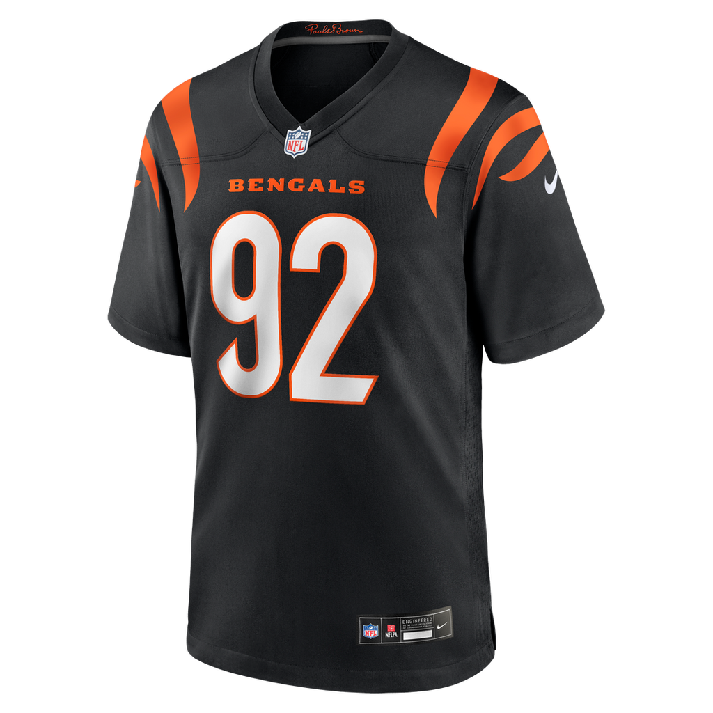 B.J. Hill Cincinnati Bengals Nike Game Jersey - Black Official NFL Team Apparel Football Fan Gear