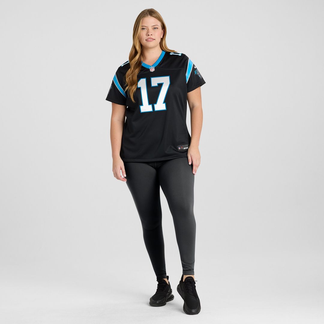 Xavier Legette Carolina Panthers Nike Women's Game Jersey - Black Official NFL Team Apparel Football Fan Gear
