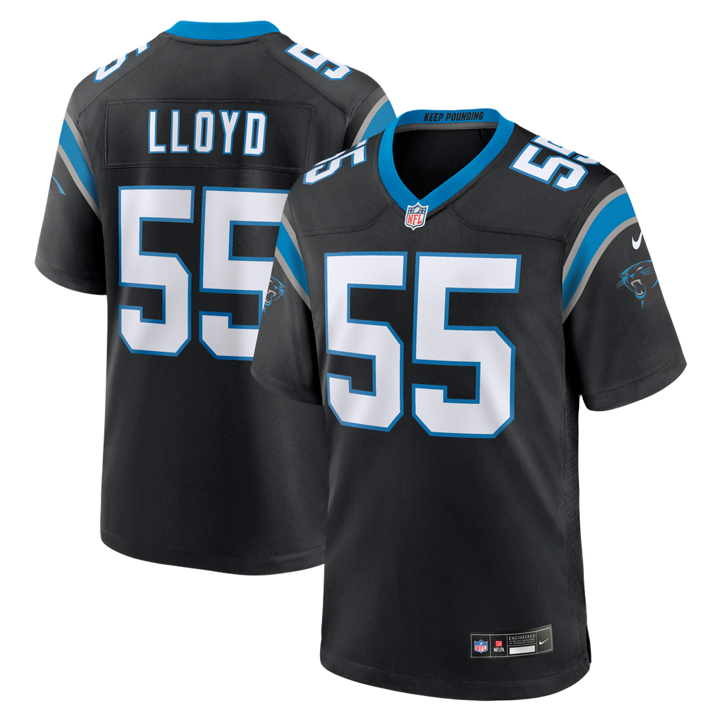 Devin Lloyd Carolina Panthers Nike Team Game Jersey - Black Official NFL Team Apparel Football Fan Gear