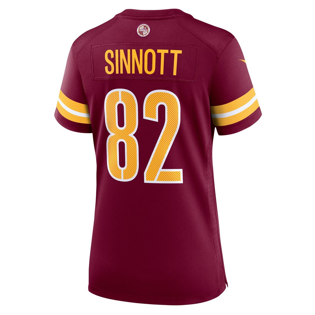 Ben Sinnott Washington Commanders Nike Women's Team Game Jersey - Burgundy Official NFL Team Apparel Football Fan Gear