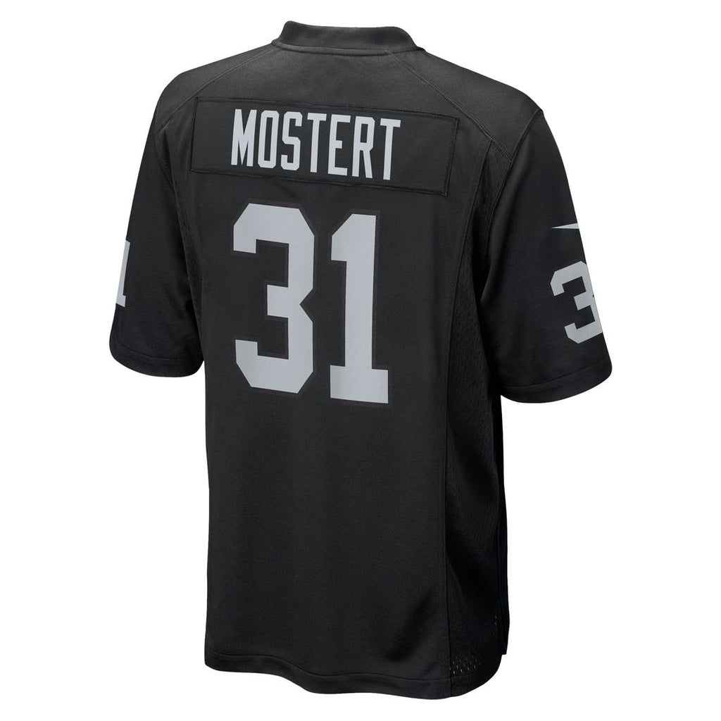 Raheem Mostert Las Vegas Raiders Nike Team Game Jersey - Black Official NFL Team Apparel Football Fan Gear
