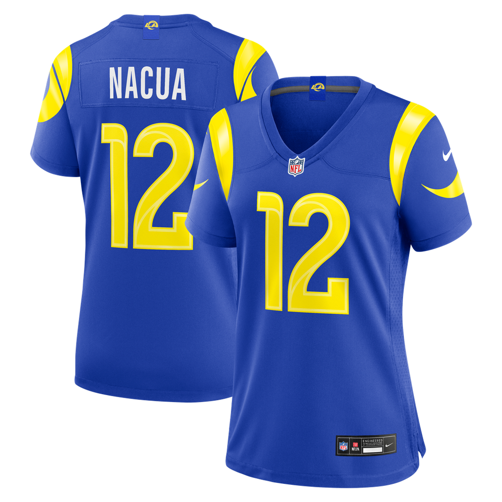 Puka Nacua Los Angeles Rams Nike Women's Game Jersey - Royal Official NFL Team Apparel Football Fan Gear