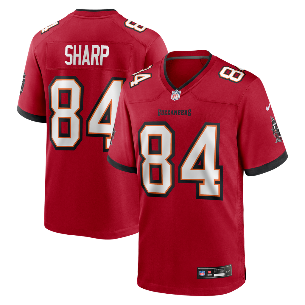 Bauer Sharp Tampa Bay Buccaneers Nike Team Game Jersey - Red Official NFL Team Apparel Football Fan Gear