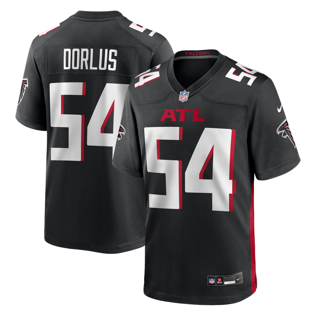 Brandon Dorlus Atlanta Falcons Nike Team Game Jersey - Black Official NFL Team Apparel Football Fan Gear