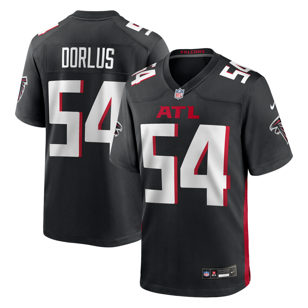 Brandon Dorlus Atlanta Falcons Nike Team Game Jersey - Black Official NFL Team Apparel Football Fan Gear