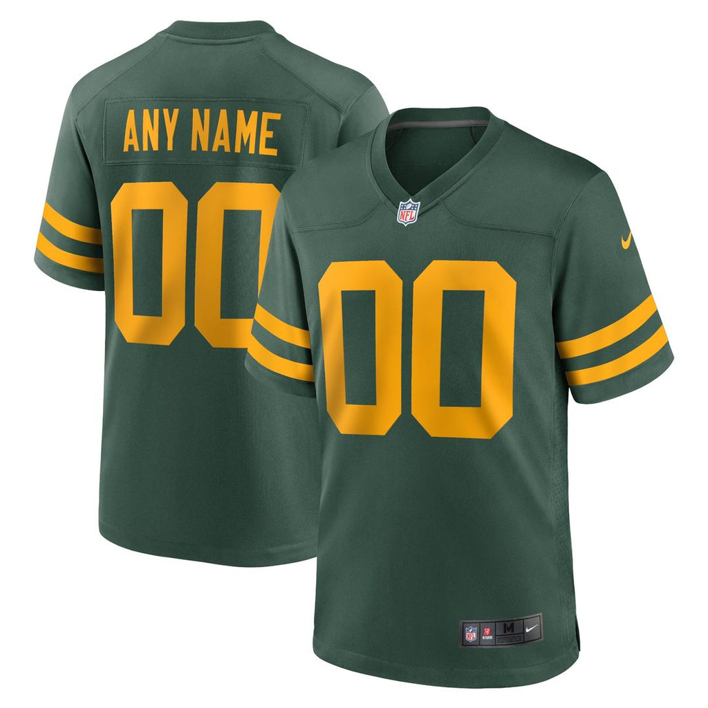 Green Bay Packers Nike Alternate Custom Jersey - Green Official NFL Team Apparel Football Fan Gear