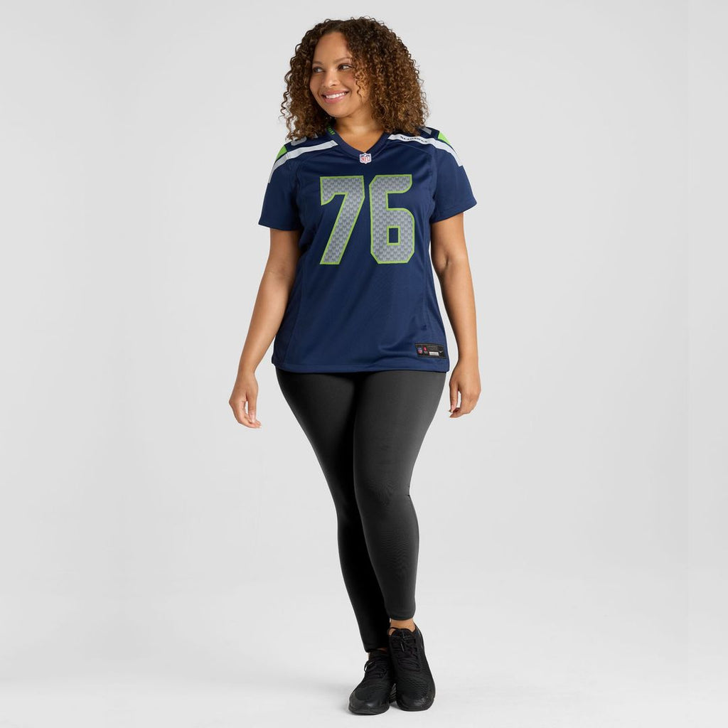 Grey Zabel Seattle Seahawks Nike Women's Team Game Jersey - College Navy Official NFL Team Apparel Football Fan Gear