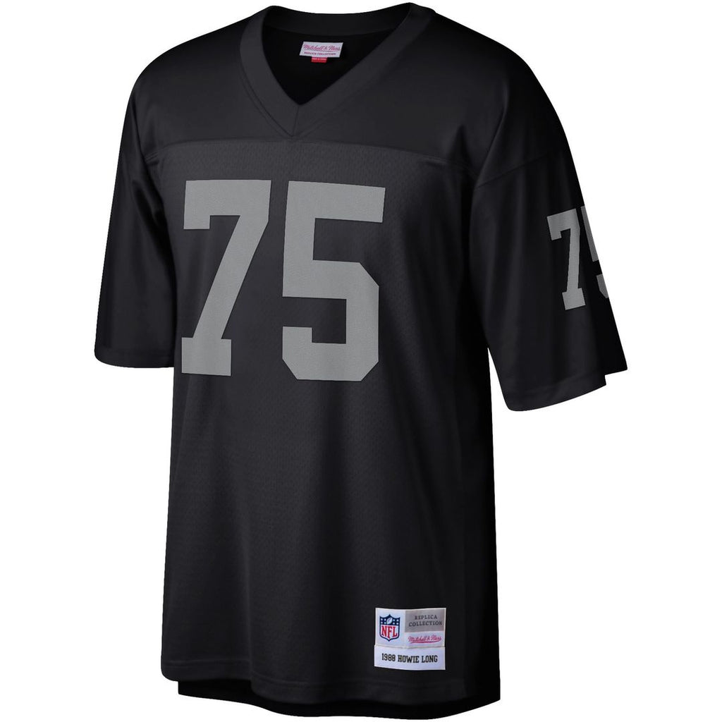 Howie Long Las Vegas Raiders Mitchell & Ness Legacy Replica Jersey - Black Official NFL Team Apparel Football Fan Gear