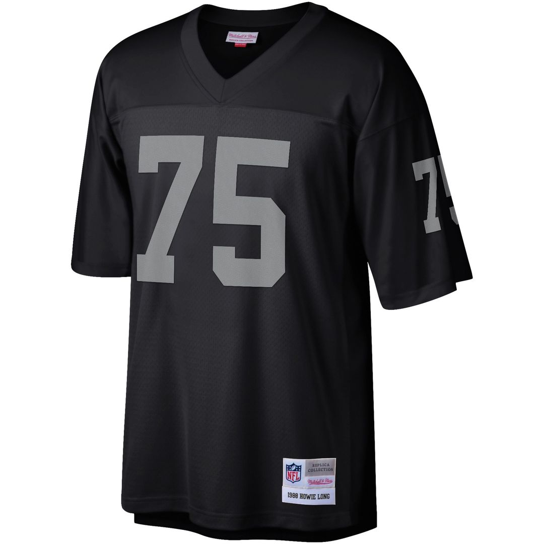 Howie Long Las Vegas Raiders Mitchell & Ness Legacy Replica Jersey - Black Official NFL Team Apparel Football Fan Gear
