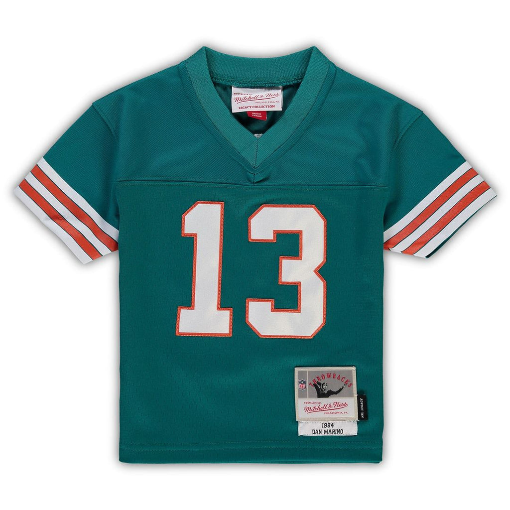 Dan Marino Miami Dolphins Mitchell & Ness Toddler 1984 Retired Legacy Jersey - Aqua Official NFL Team Apparel Football Fan Gear