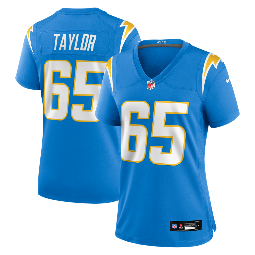 Logan Taylor Los Angeles Chargers Nike Women's Team Game Jersey - Powder Blue Official NFL Team Apparel Football Fan Gear