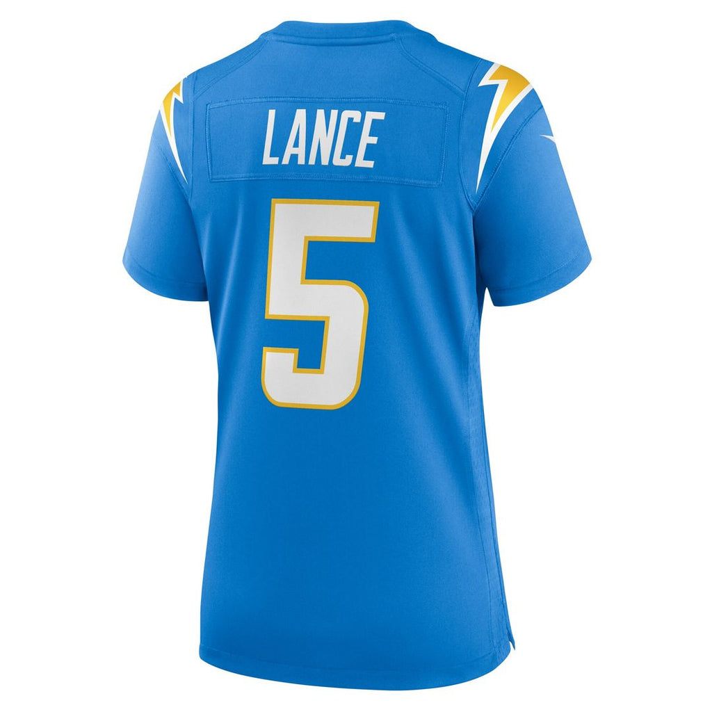Trey Lance Los Angeles Chargers Nike Women's Team Game Jersey - Powder Blue Official NFL Team Apparel Football Fan Gear