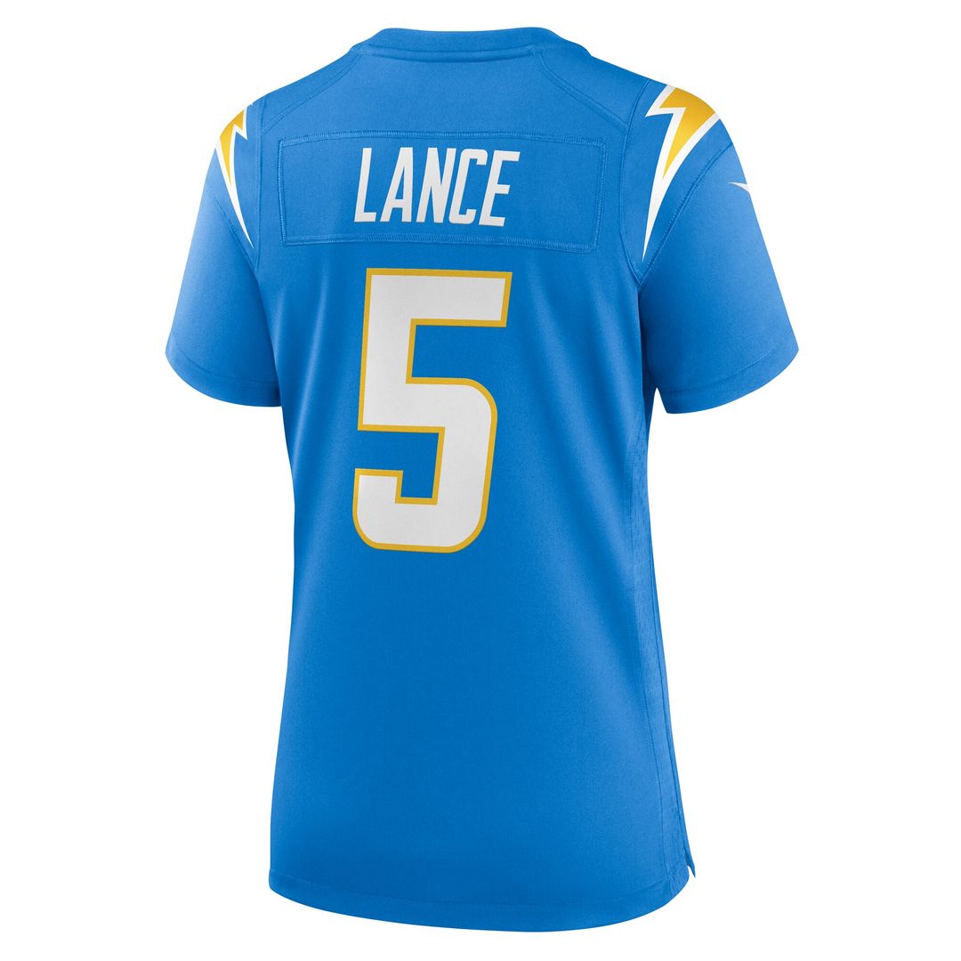 Trey Lance Los Angeles Chargers Nike Women's Team Game Jersey - Powder Blue Official NFL Team Apparel Football Fan Gear