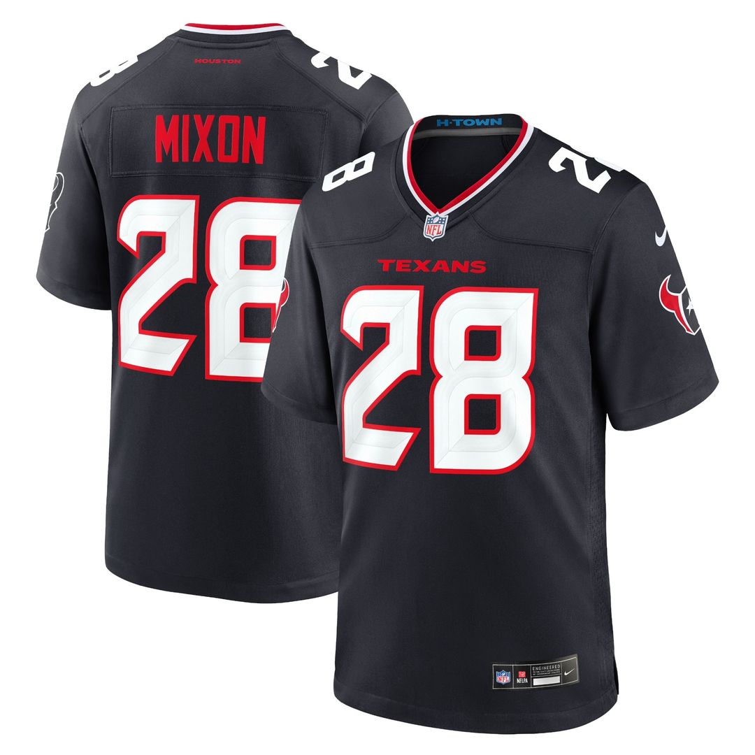 Joe Mixon Houston Texans Nike Game Jersey - Navy Official NFL Team Apparel Football Fan Gear