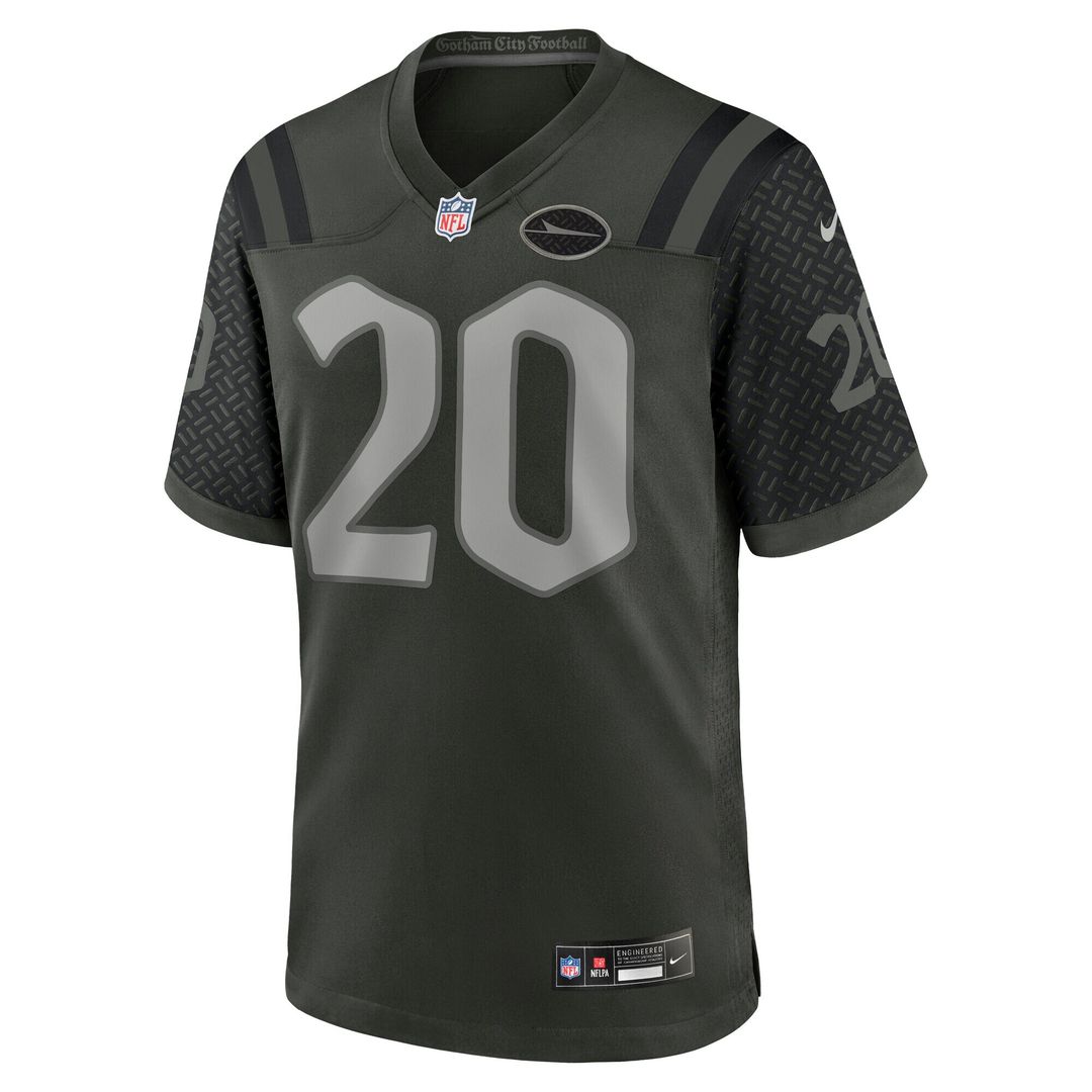 Breece Hall New York Jets Nike 2025 Rivalries Collection Game Jersey - Gotham Green Official NFL Team Apparel Football Fan Gear