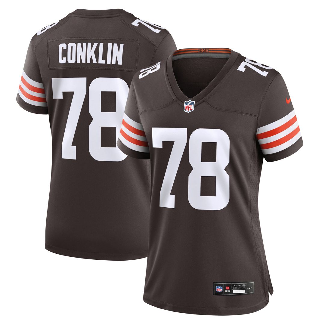 Jack Conklin Cleveland Browns Nike Women's Game Jersey - Brown Official NFL Team Apparel Football Fan Gear