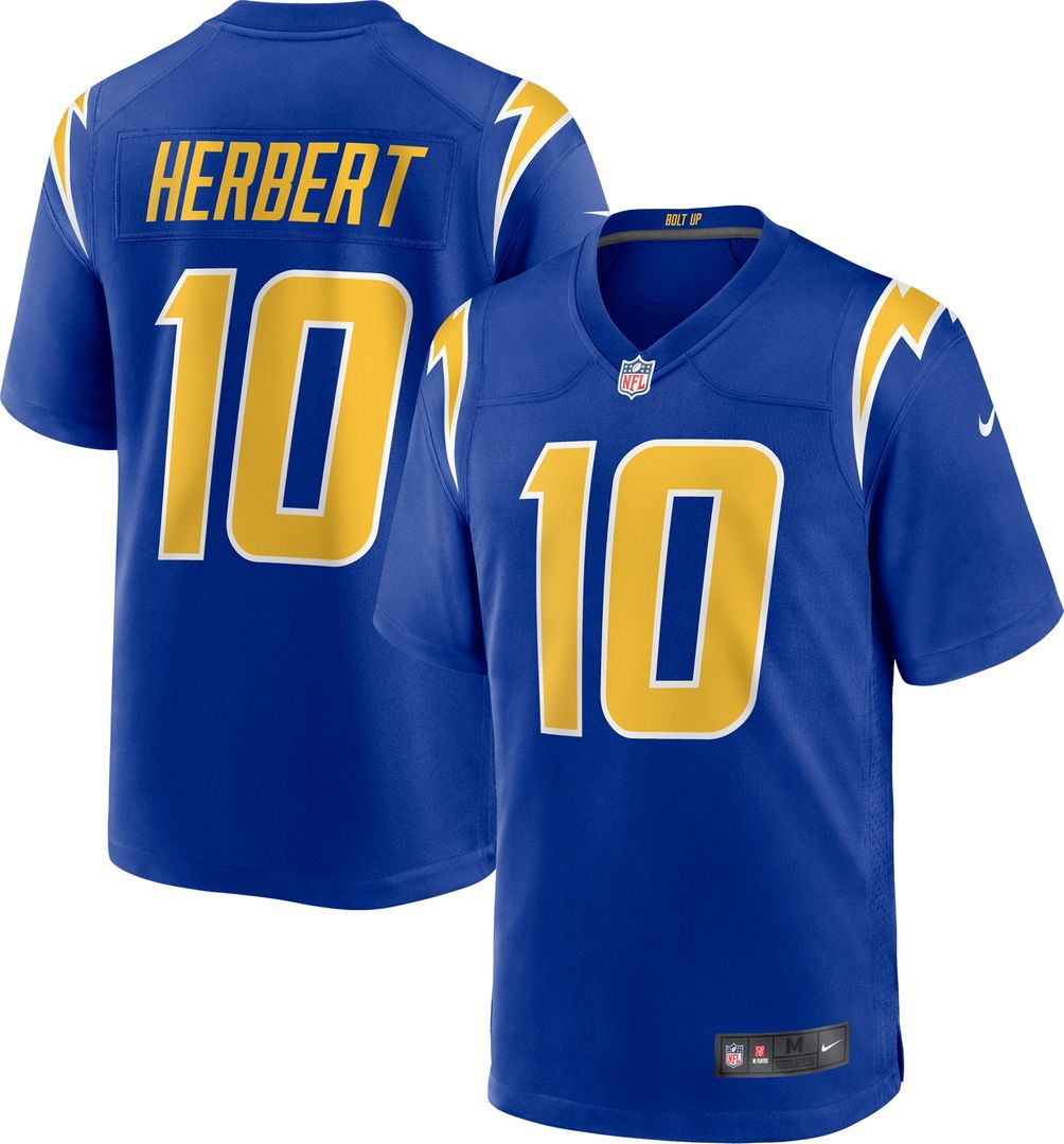 Justin Herbert Los Angeles Chargers Nike Alternate Game Jersey - Royal Official NFL Team Apparel Football Fan Gear