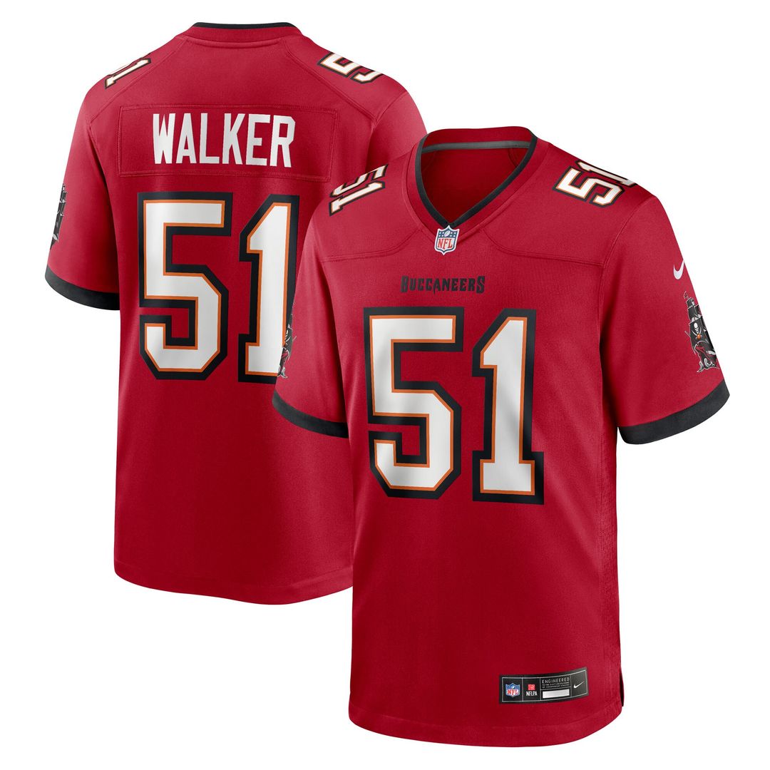 David Walker Tampa Bay Buccaneers Nike Team Game Jersey - Red Official NFL Team Apparel Football Fan Gear