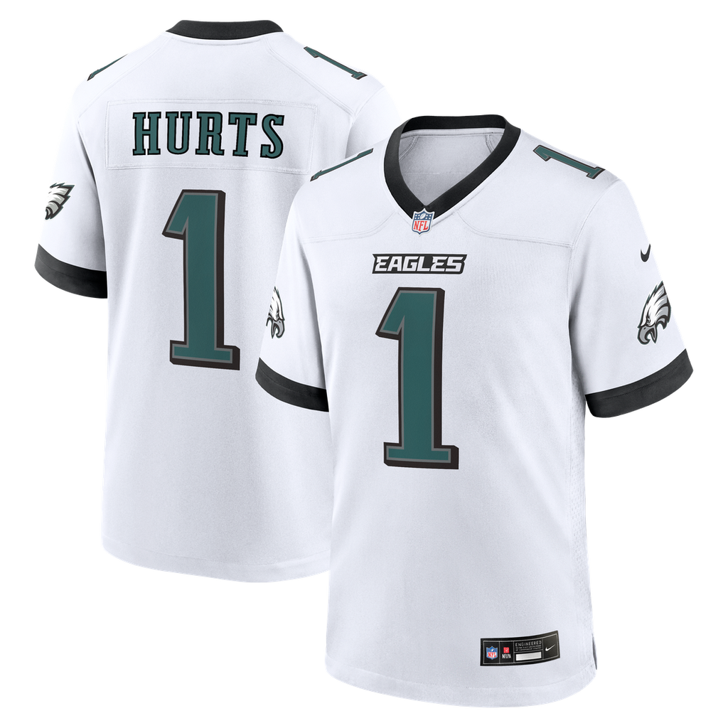 Jalen Hurts Philadelphia Eagles Nike Game Jersey - White Official NFL Team Apparel Football Fan Gear