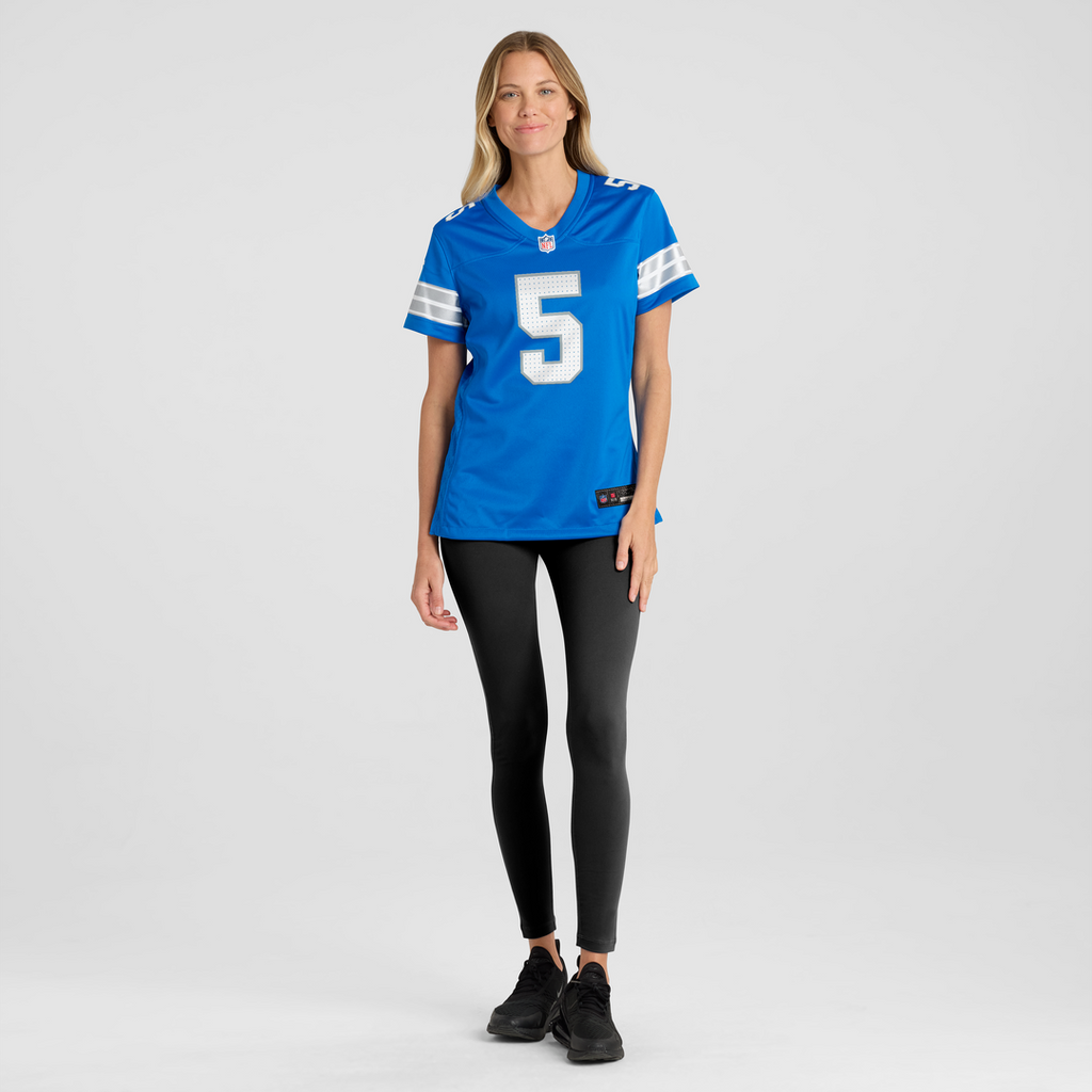 Teddy Bridgewater Detroit Lions Nike Women's Team Game Jersey - Blue Official NFL Team Apparel Football Fan Gear