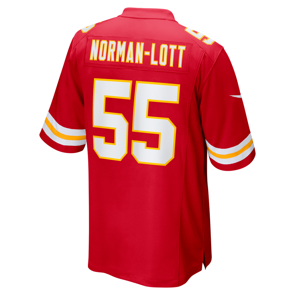 Omarr Norman-Lott Kansas City Chiefs Nike Team Game Jersey - Red Official NFL Team Apparel Football Fan Gear