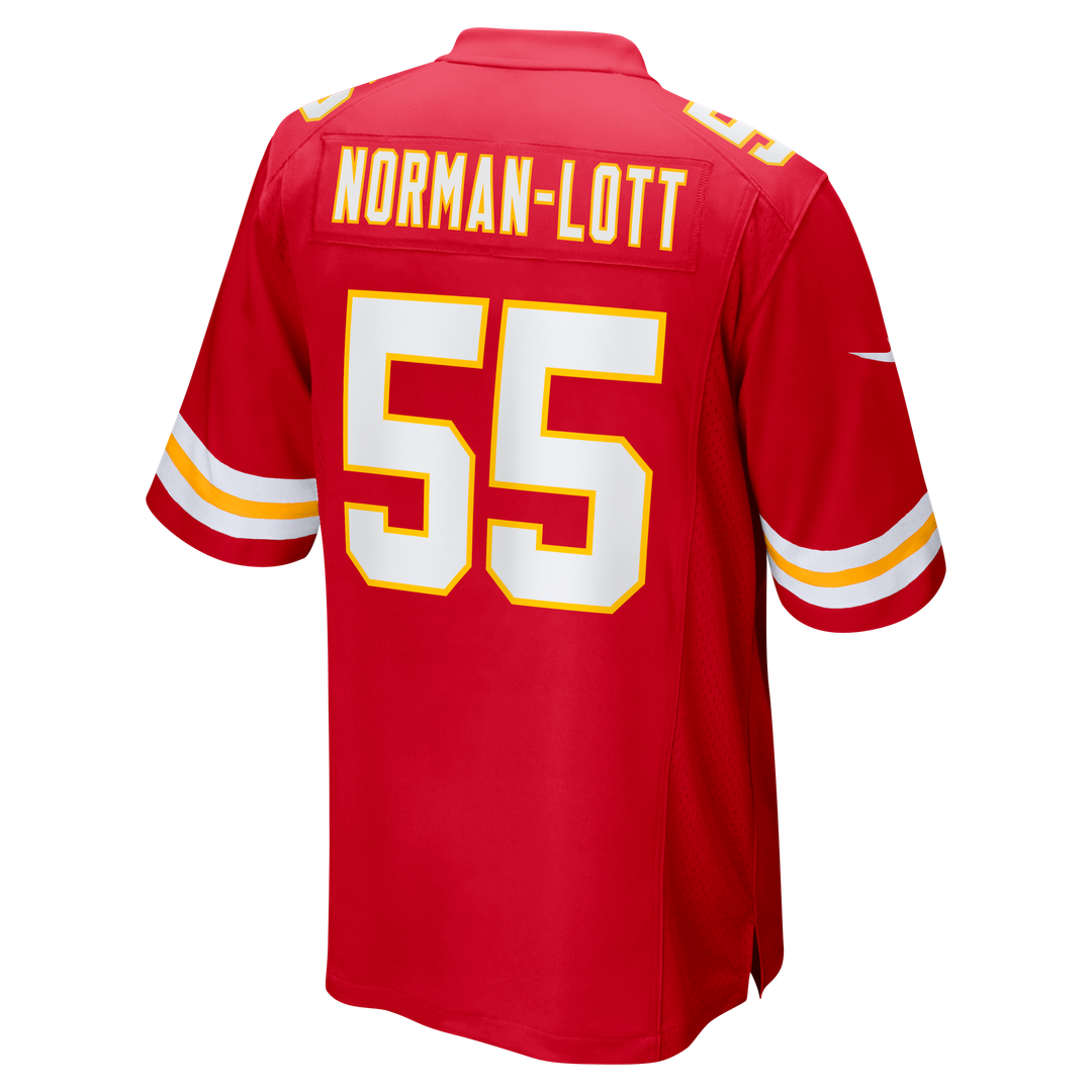 Omarr Norman-Lott Kansas City Chiefs Nike Team Game Jersey - Red Official NFL Team Apparel Football Fan Gear