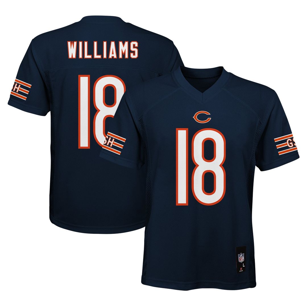 Caleb Williams Chicago Bears Youth Replica Player Jersey - Navy Official NFL Team Apparel Football Fan Gear