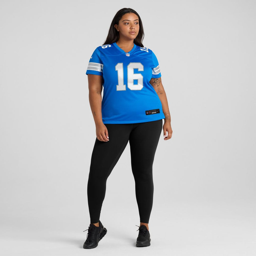Jared Goff Detroit Lions Nike Women's Game Jersey - Blue Official NFL Team Apparel Football Fan Gear