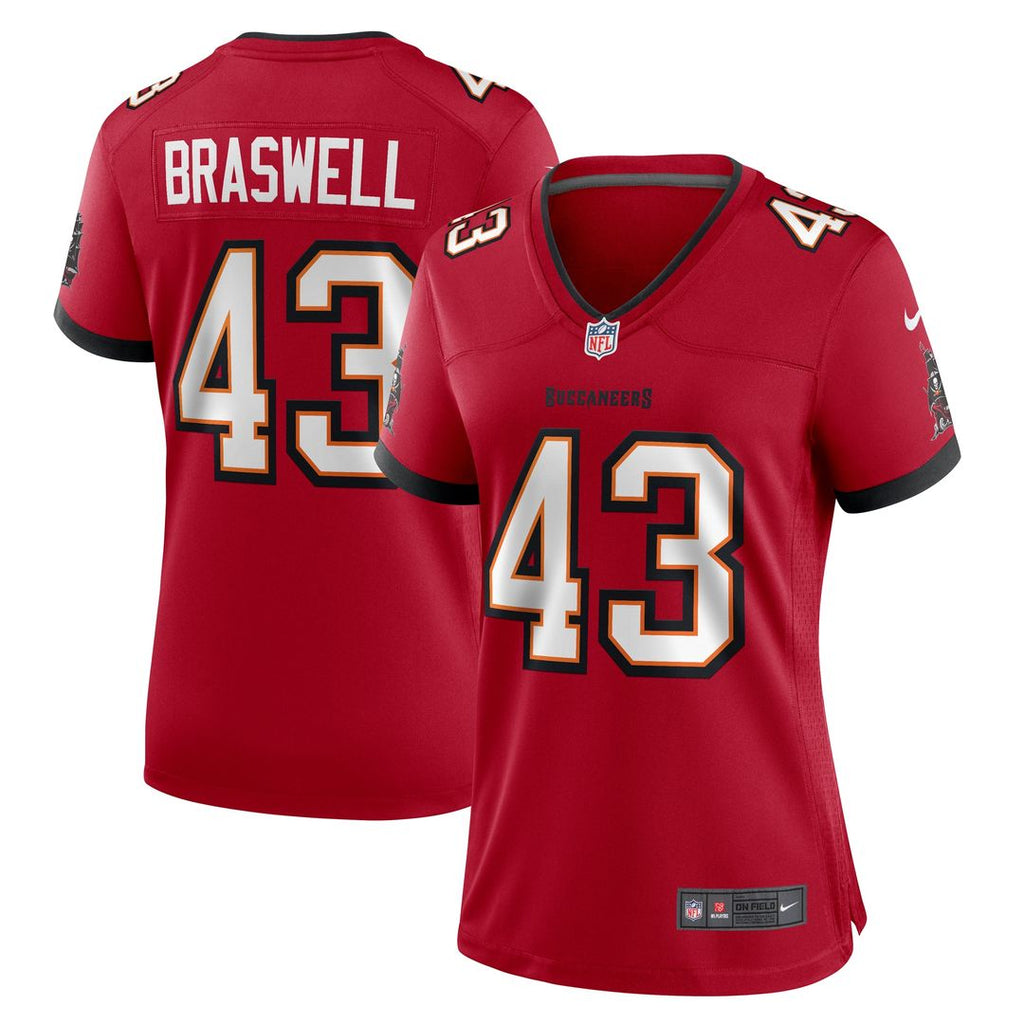 Chris Braswell Tampa Bay Buccaneers Nike Women's Team Game Jersey - Red Official NFL Team Apparel Football Fan Gear