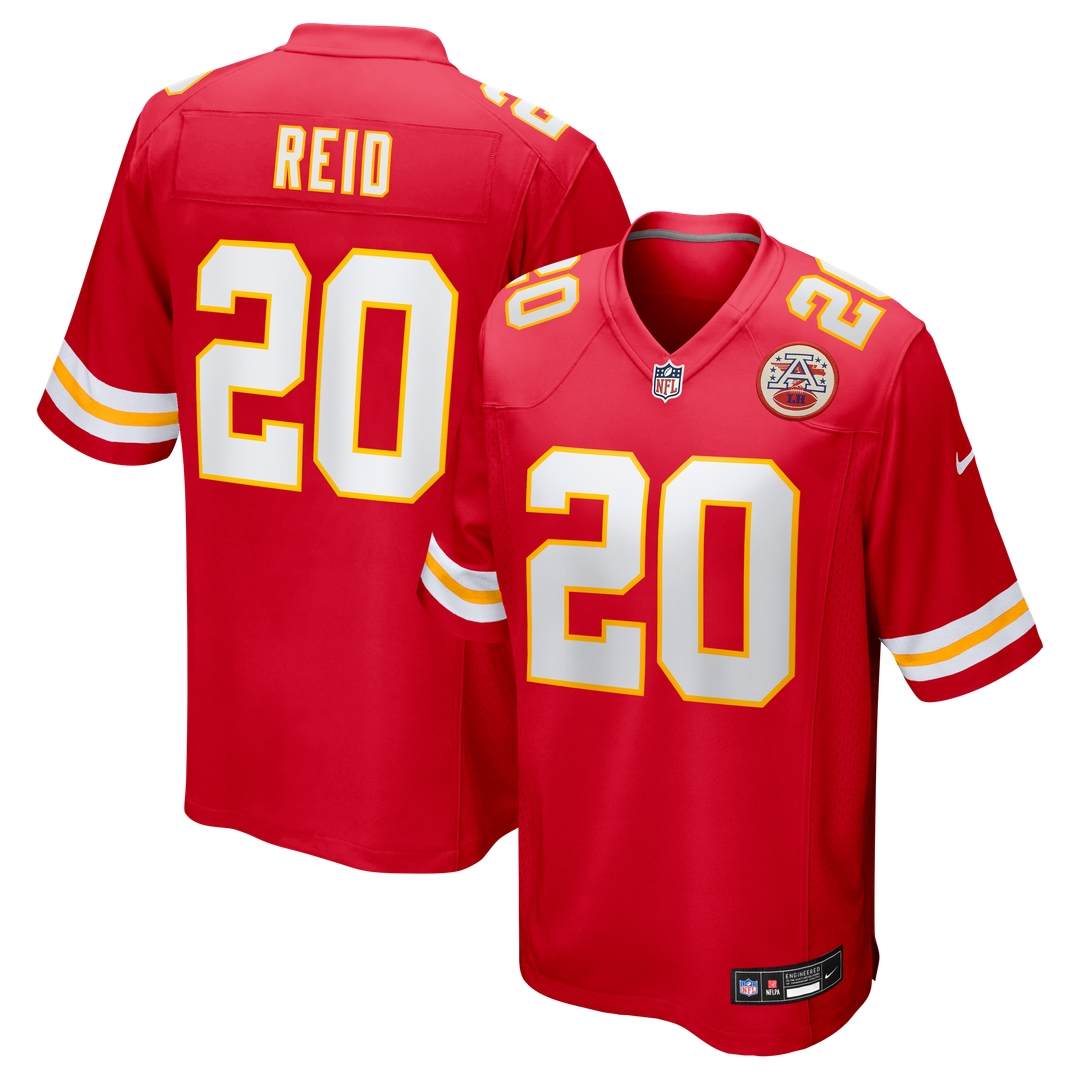 Justin Reid Kansas City Chiefs Nike Game Jersey - Red Official NFL Team Apparel Football Fan Gear