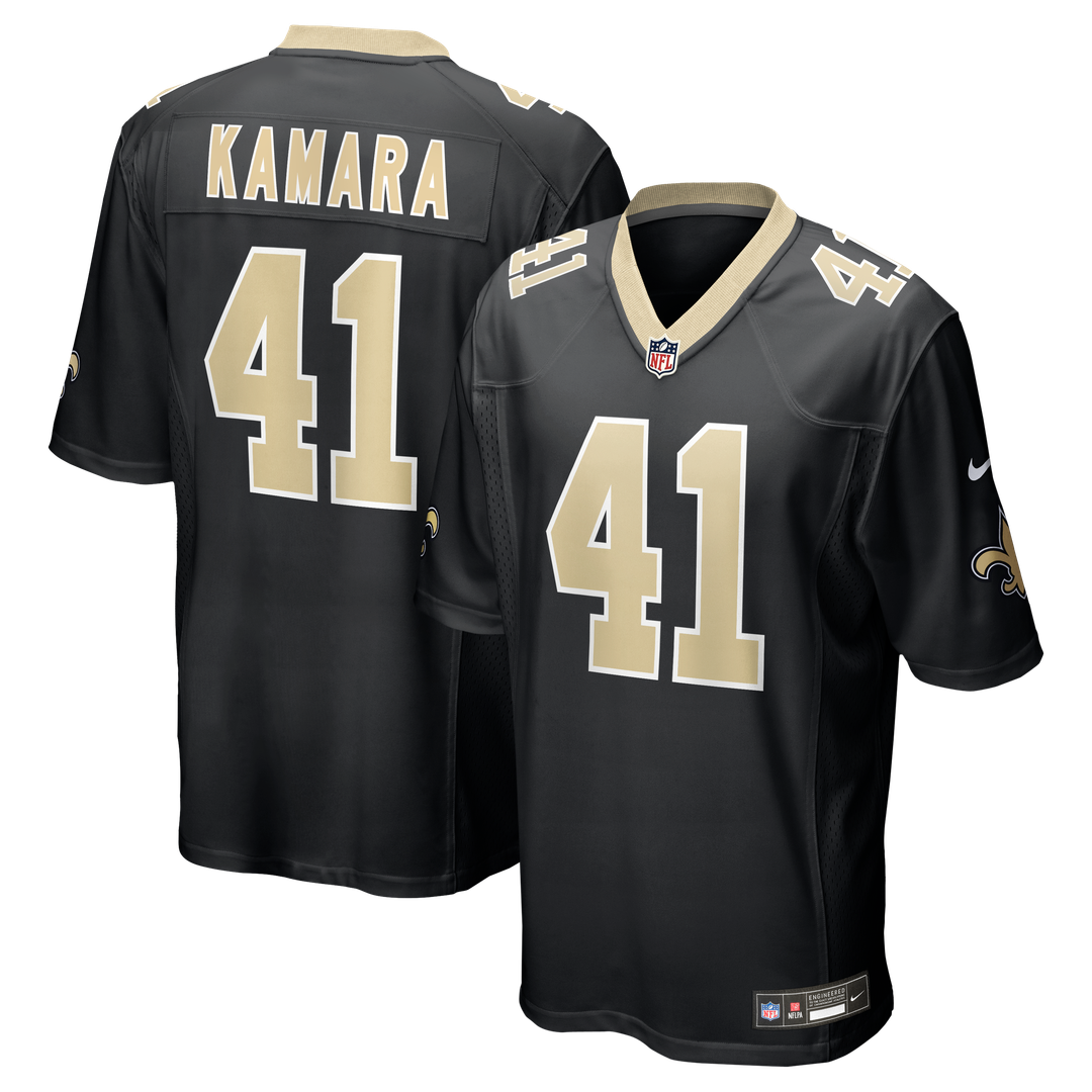 Alvin Kamara New Orleans Saints Nike Game Jersey - Black Official NFL Team Apparel Football Fan Gear