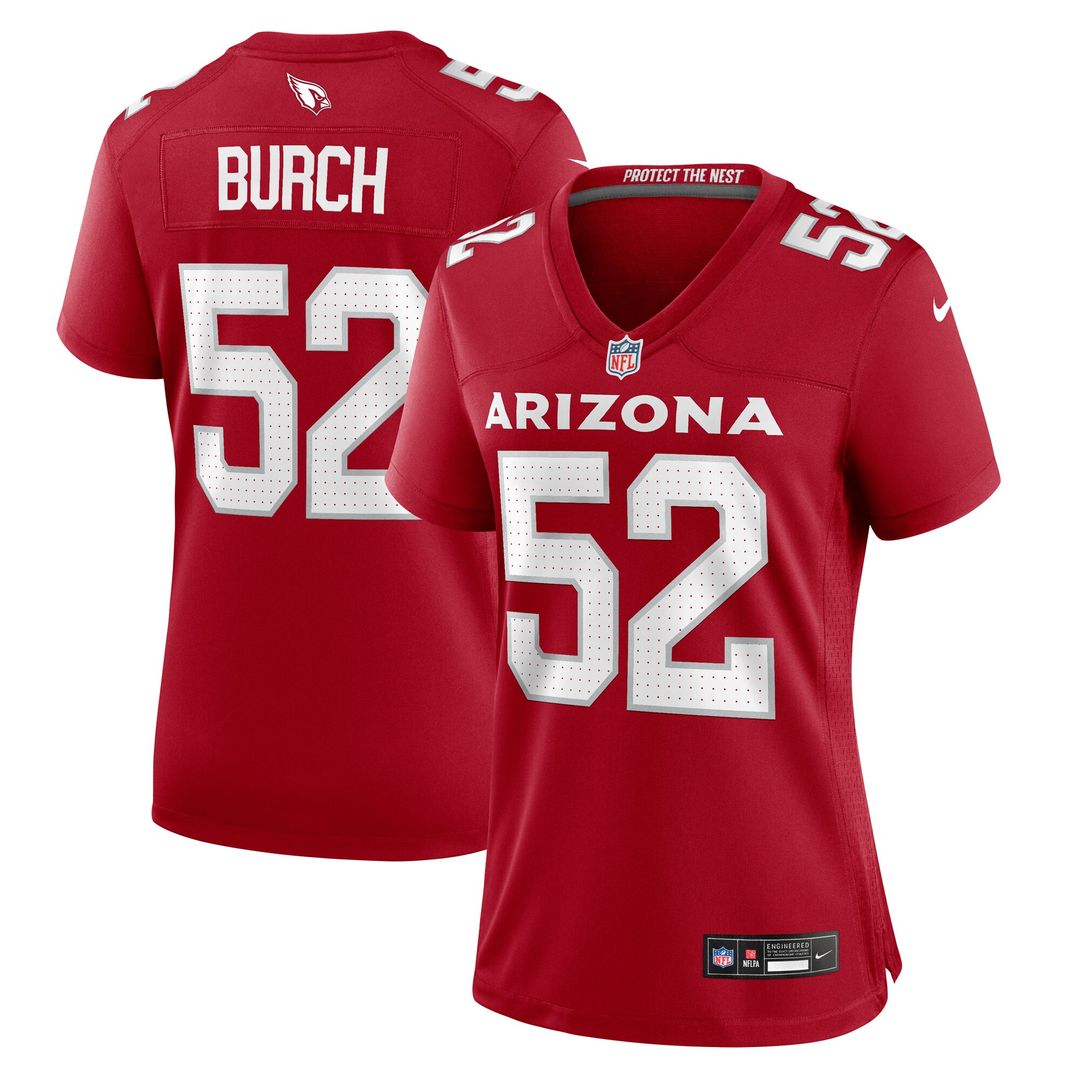Jordan Burch Arizona Cardinals Nike Women's Team Game Jersey - Cardinal Official NFL Team Apparel Football Fan Gear