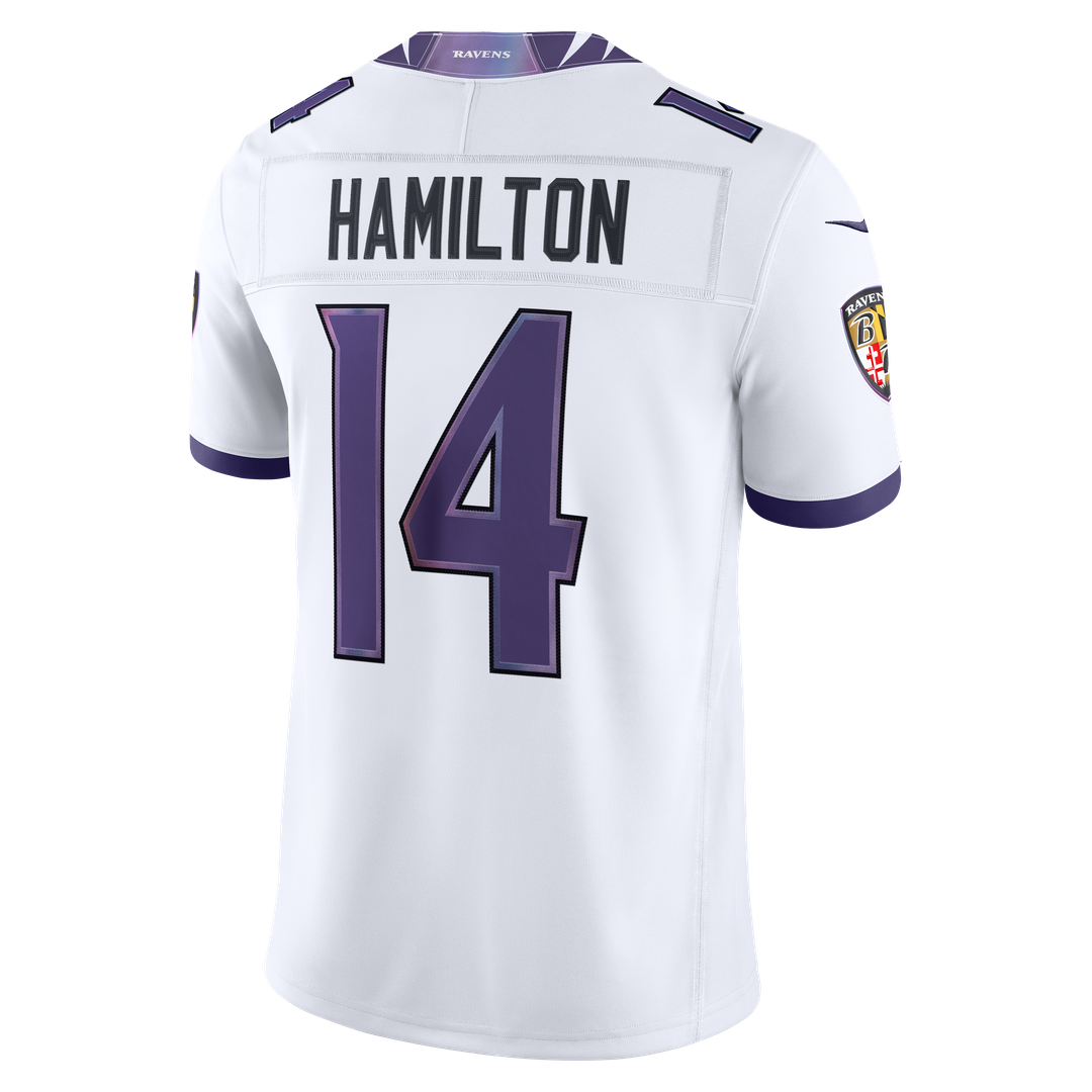 Kyle Hamilton Baltimore Ravens Nike Vapor F.U.S.E. Stitched Limited Jersey - Purple Official NFL Team Apparel Football Fan Gear