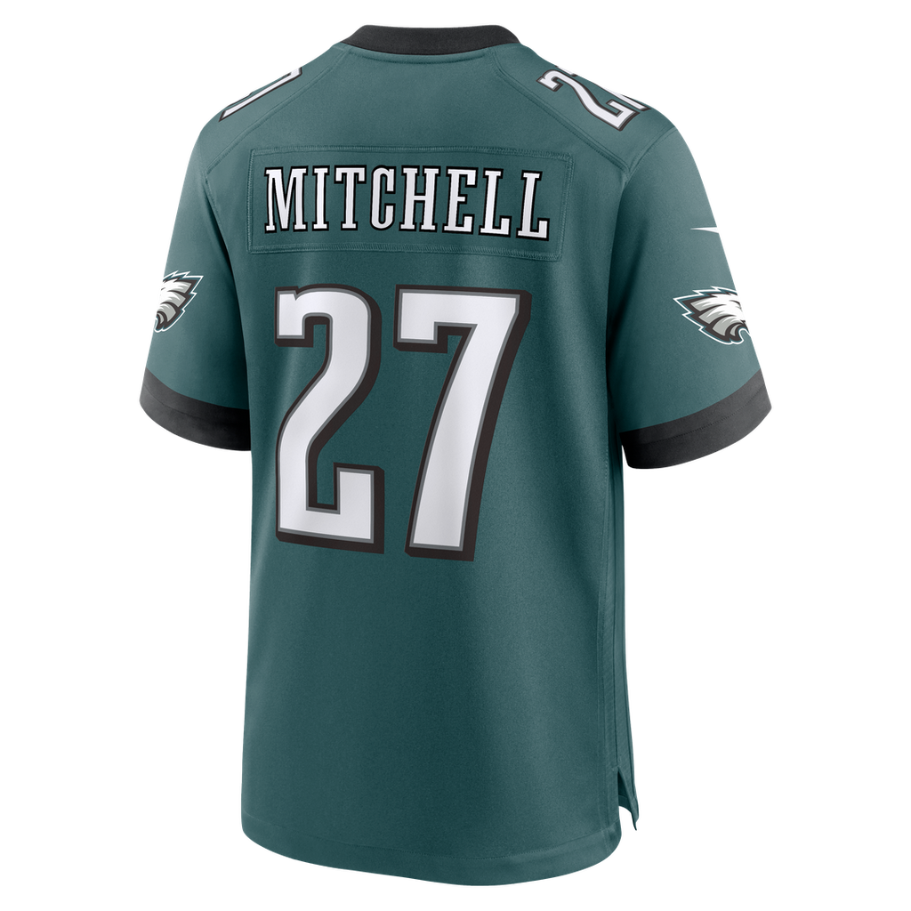 Quinyon Mitchell Philadelphia Eagles Nike Team Game Jersey - Midnight Green Official NFL Team Apparel Football Fan Gear