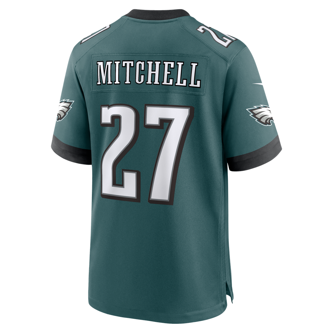 Quinyon Mitchell Philadelphia Eagles Nike Team Game Jersey - Midnight Green Official NFL Team Apparel Football Fan Gear