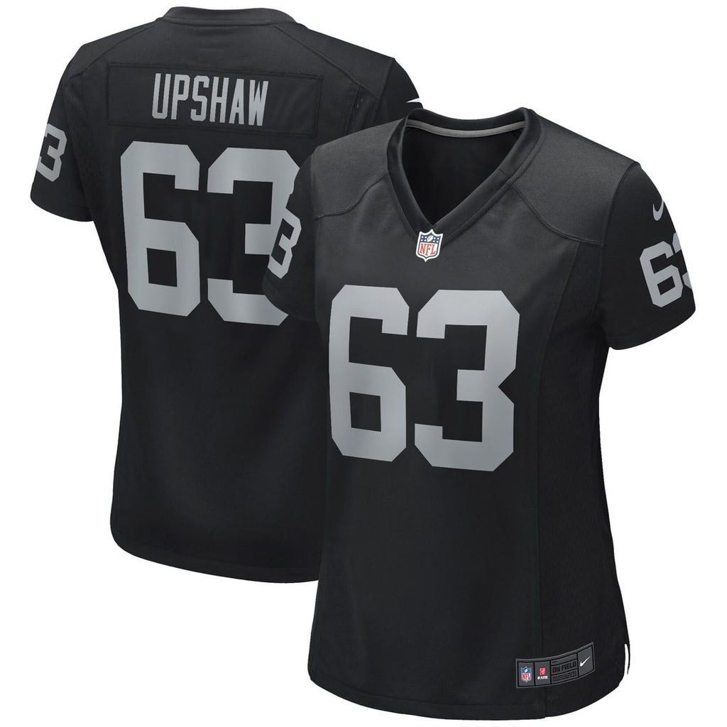 Gene Upshaw Las Vegas Raiders Nike Women's Game Retired Player Jersey - Black Official NFL Team Apparel Football Fan Gear