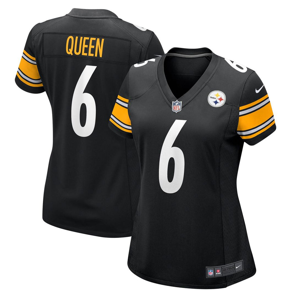Patrick Queen Pittsburgh Steelers Nike Women's Game Player Jersey - Black Official NFL Team Apparel Football Fan Gear
