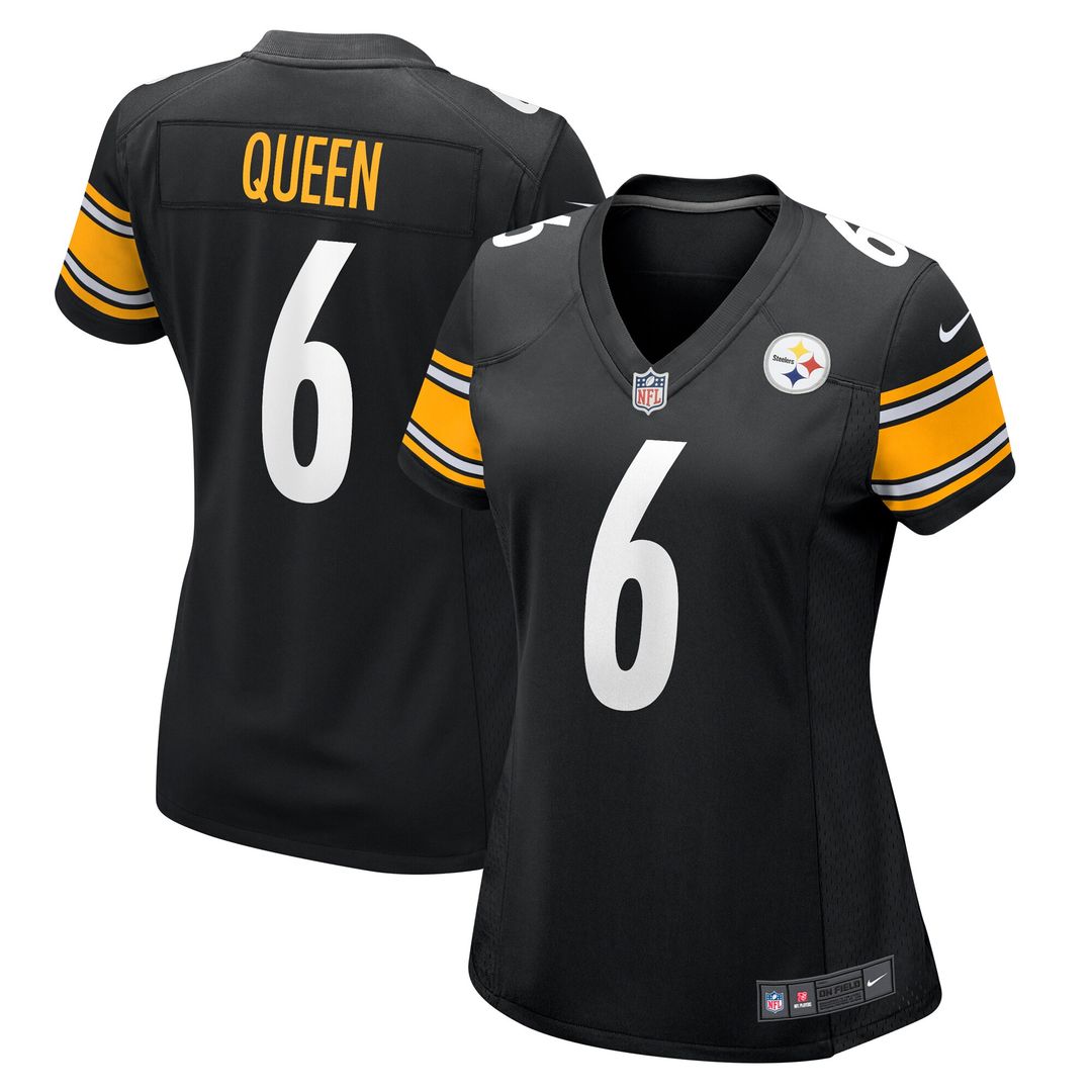 Patrick Queen Pittsburgh Steelers Nike Women's Game Player Jersey - Black Official NFL Team Apparel Football Fan Gear