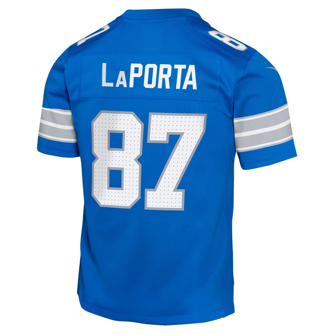 Sam LaPorta Detroit Lions Nike Youth Game Jersey - Black Official NFL Team Apparel Football Fan Gear