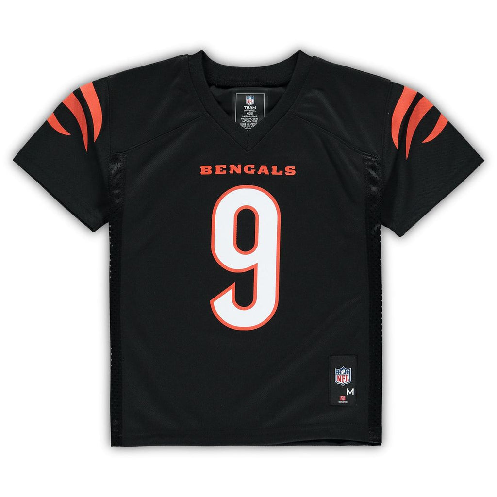 Joe Burrow Cincinnati Bengals Preschool Replica Player Jersey - Black Official NFL Team Apparel Football Fan Gear