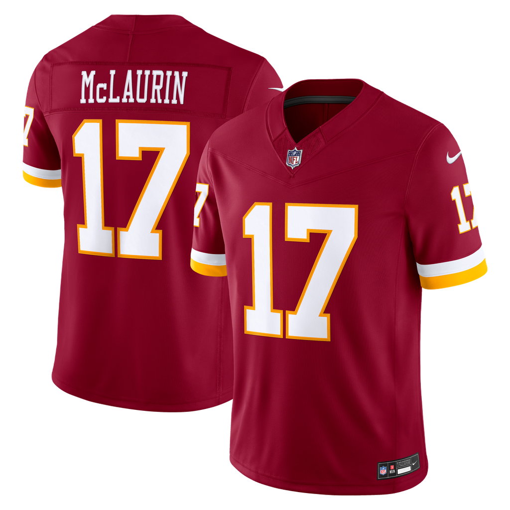 Terry McLaurin Washington Commanders Nike Vapor F.U.S.E. Stitched Limited Jersey - Burgundy Official NFL Team Apparel Football Fan Gear