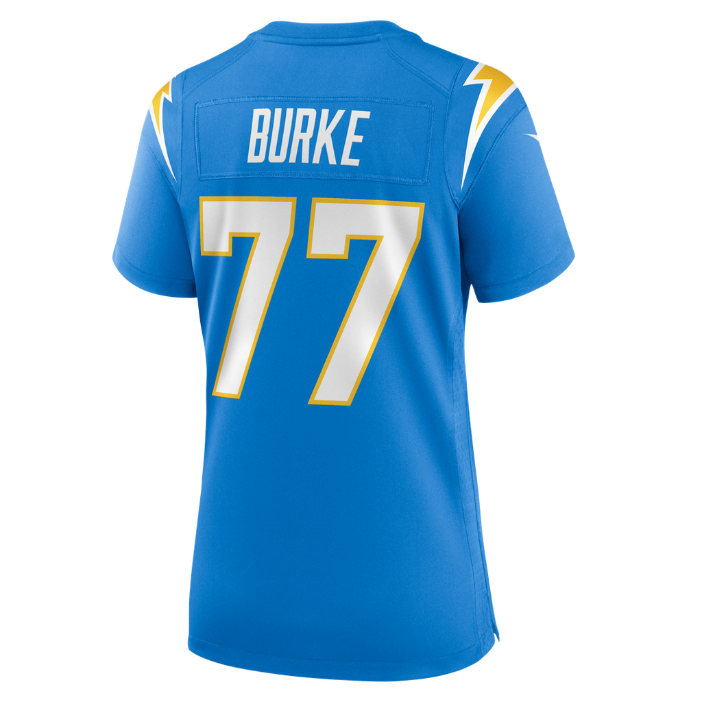 Travis Burke Los Angeles Chargers Nike Women's Team Game Jersey - Powder Blue Official NFL Team Apparel Football Fan Gear