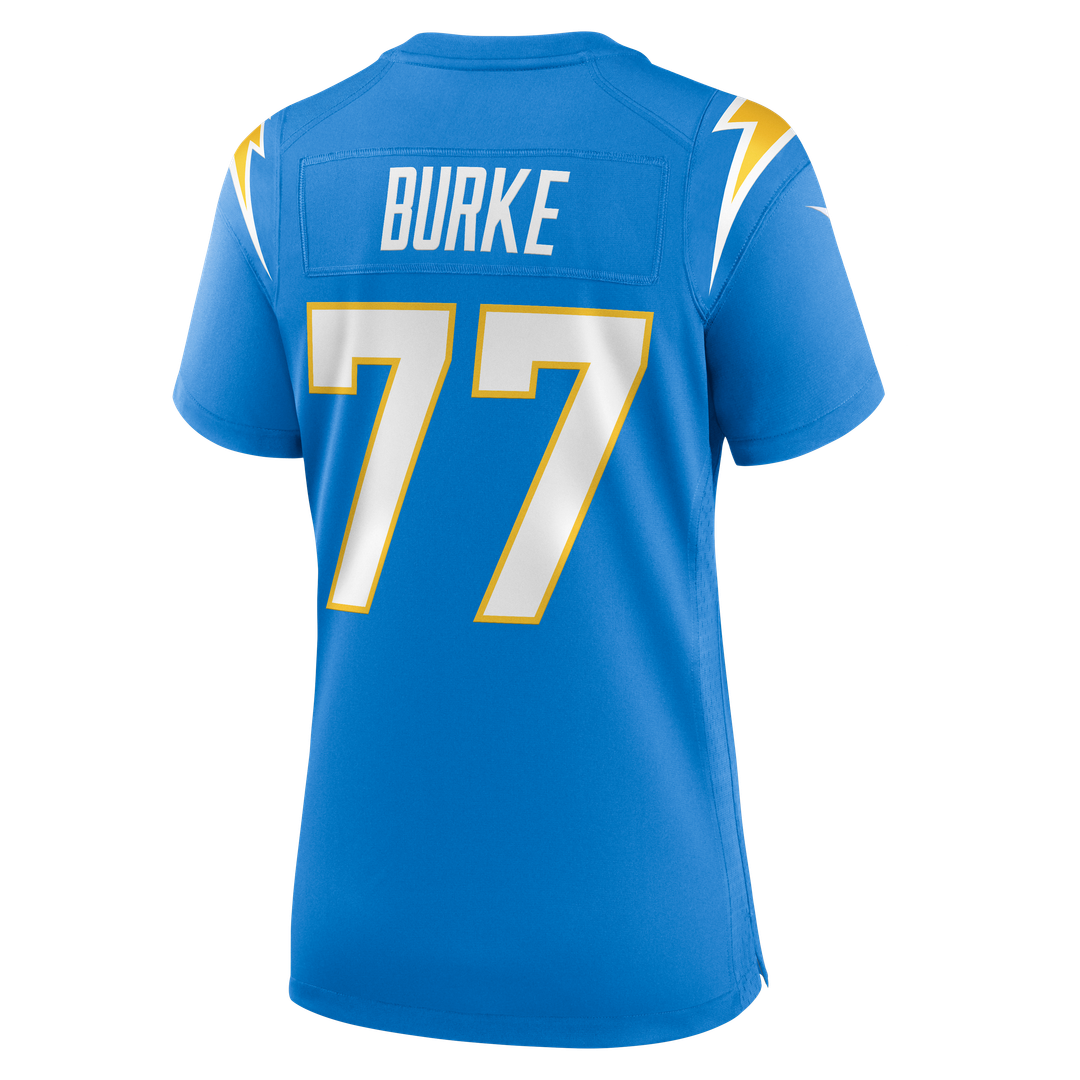 Travis Burke Los Angeles Chargers Nike Women's Team Game Jersey - Powder Blue Official NFL Team Apparel Football Fan Gear