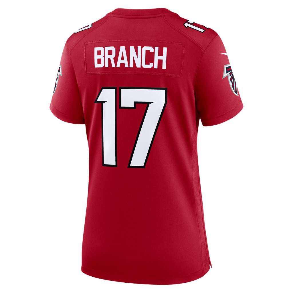 Zachariah Branch Atlanta Falcons Nike Women's Team Game Jersey - Red Official NFL Team Apparel Football Fan Gear