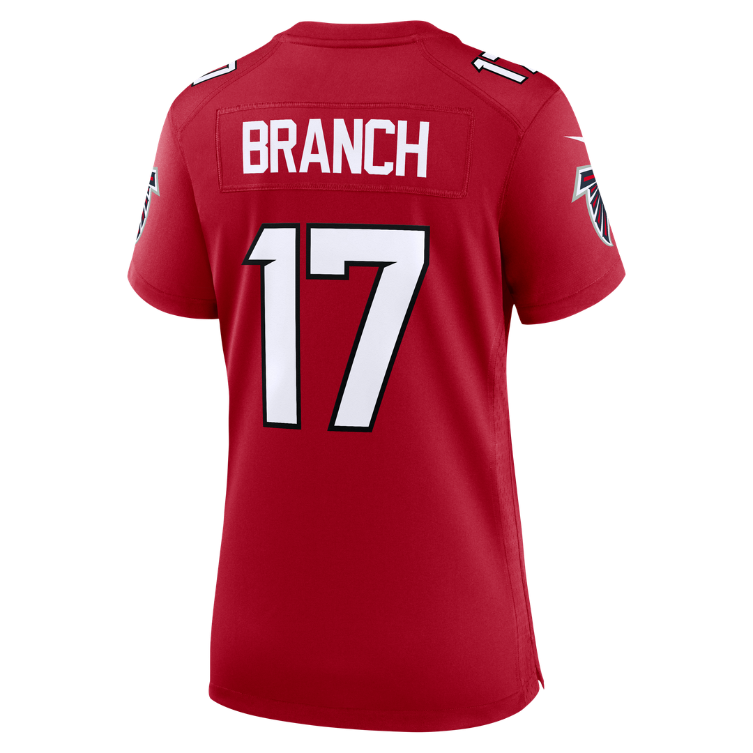 Zachariah Branch Atlanta Falcons Nike Women's Team Game Jersey - Red Official NFL Team Apparel Football Fan Gear