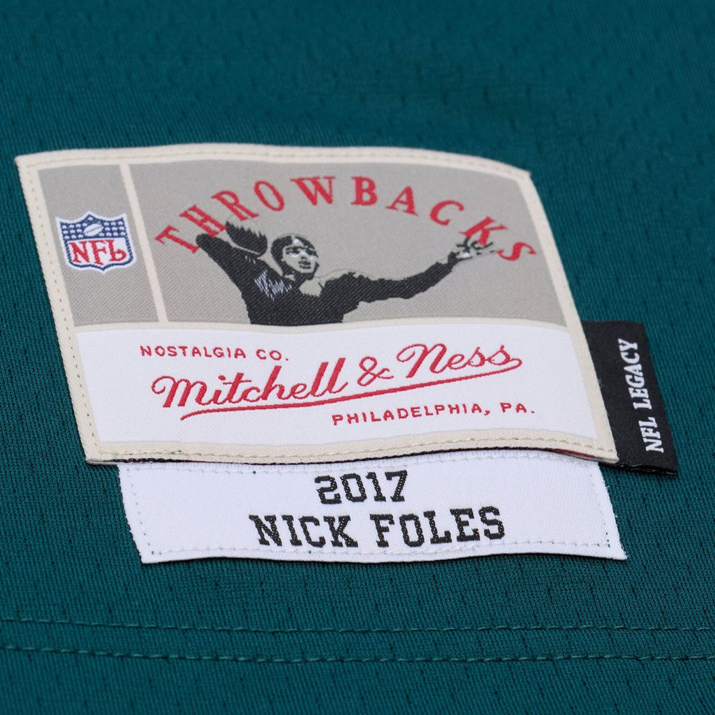 Nick Foles Philadelphia Eagles Mitchell & Ness Legacy Replica Jersey - Midnight Green Official NFL Team Apparel Football Fan Gear