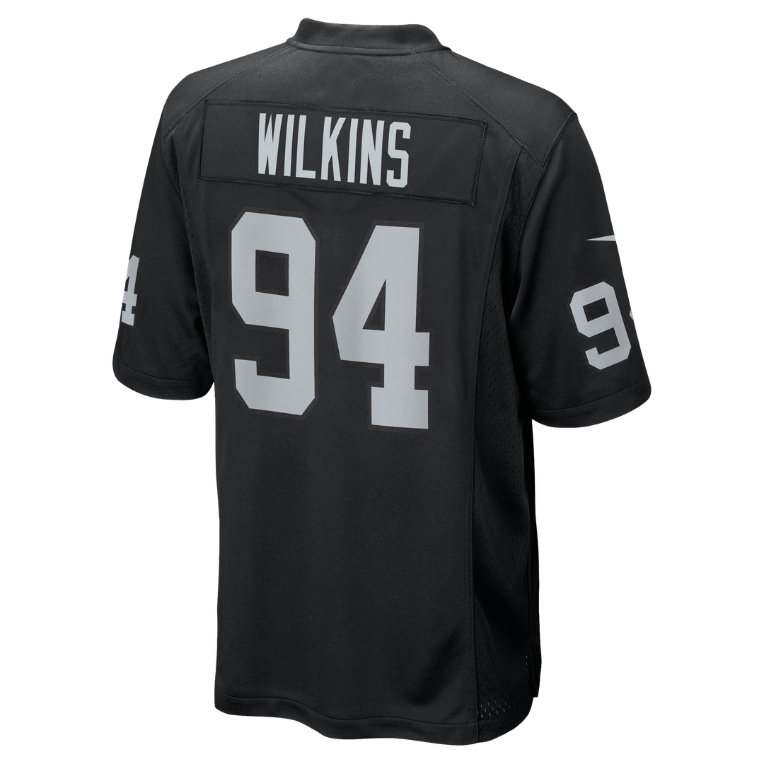 Christian Wilkins Las Vegas Raiders Nike Team Game Jersey - Black Official NFL Team Apparel Football Fan Gear