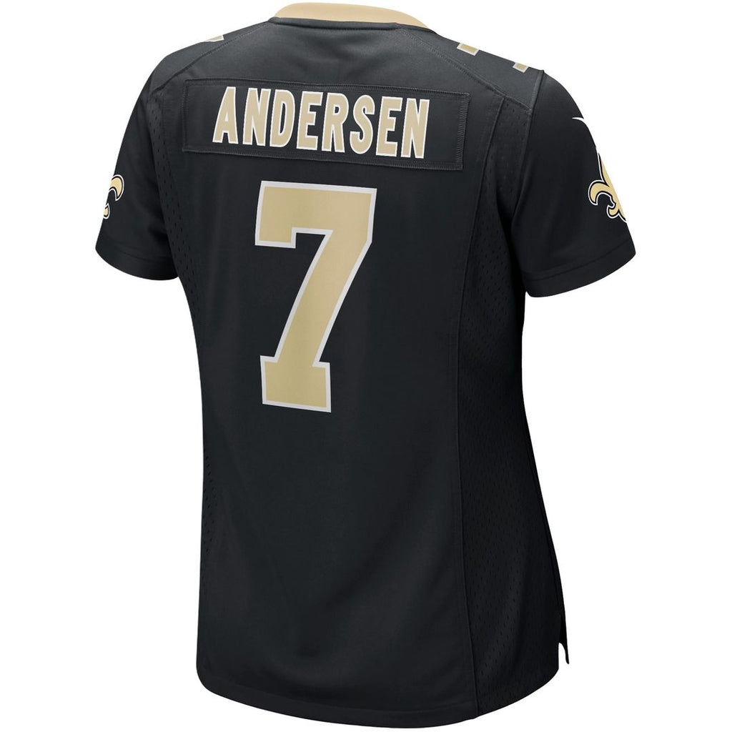 Morten Andersen New Orleans Saints Nike Women's Game Retired Player Jersey - Black Official NFL Team Apparel Football Fan Gear