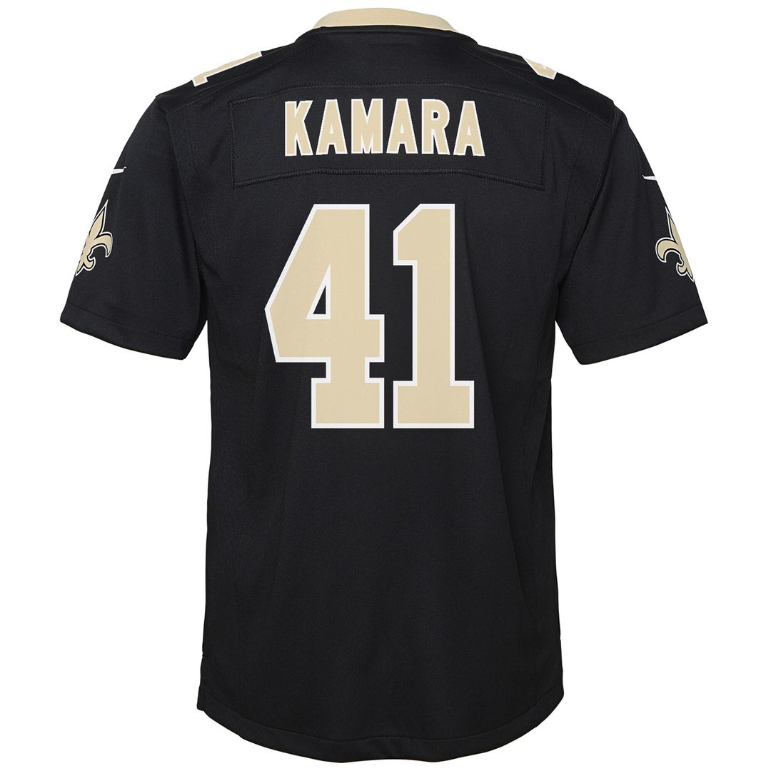 Alvin Kamara New Orleans Saints Nike Youth Game Jersey - Black Official NFL Team Apparel Football Fan Gear